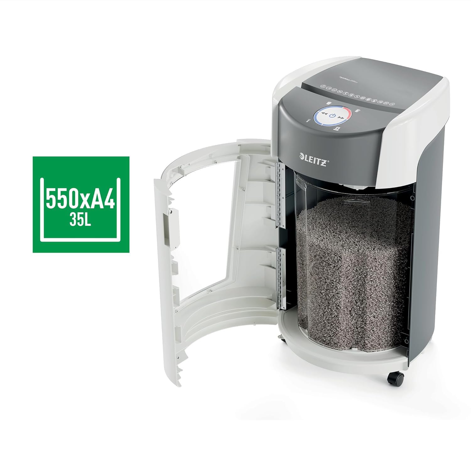 Leitz Cross Cut Shredder 15 Sheet Capacity, 35L Bin