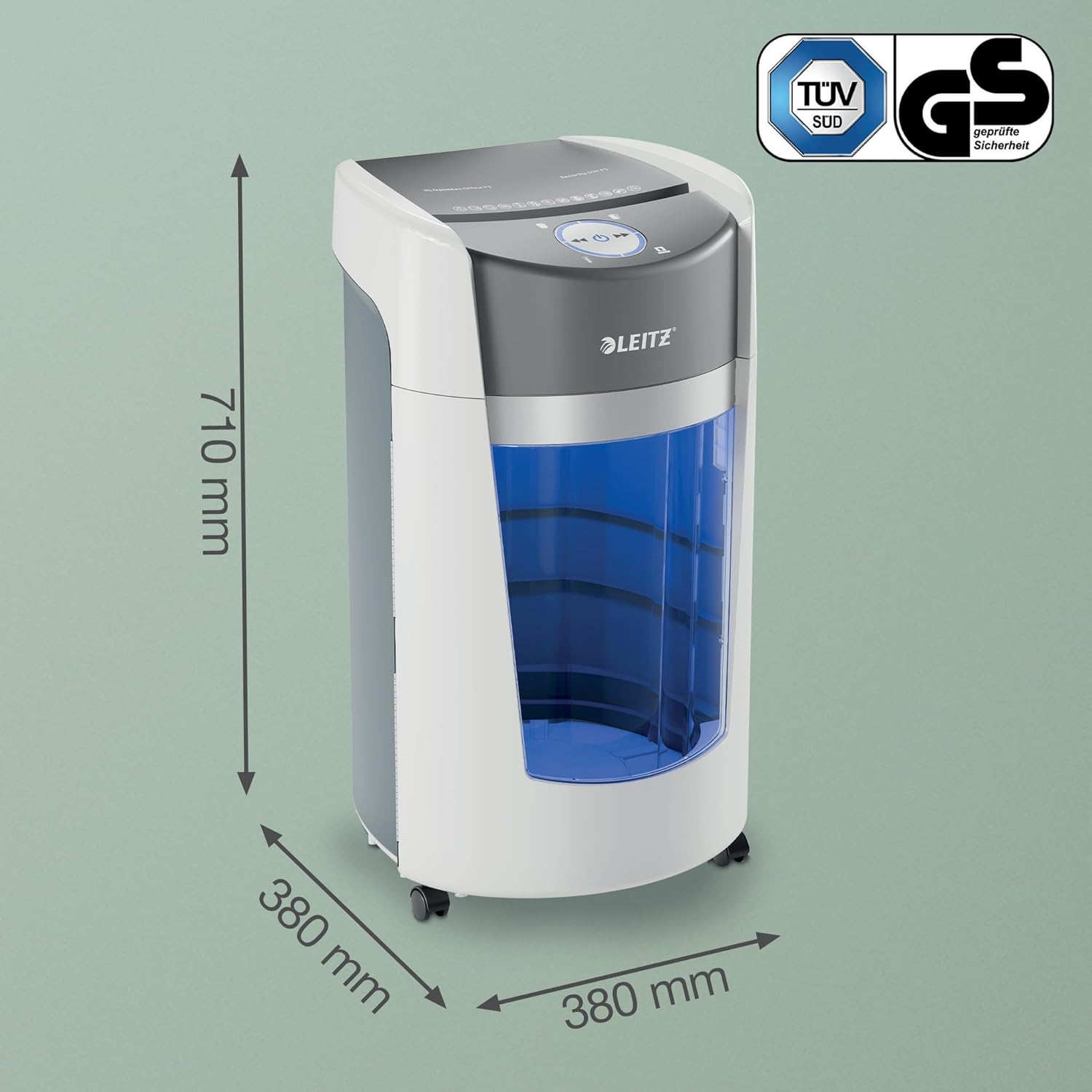 Leitz Best Micro Cut Shredder 10 Sheets 35L Bin - Image 3